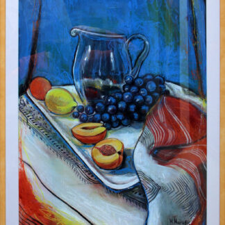 Grapes - Grozdje - Mrtva priroda -65x50cm - 2012 - Originalan akril i pastel na slikarskom kartonu - umetnik Milica Marušić