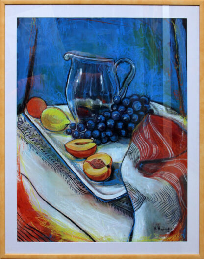 Grapes - Grozdje - Mrtva priroda -65x50cm - 2012 - Originalan akril i pastel na slikarskom kartonu - umetnik Milica Marušić