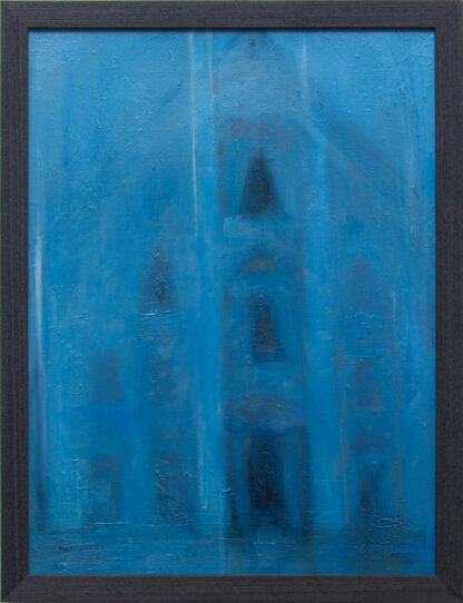 Plava Katedrala -40x30cm - 2015 - Originalno ulje na platnu - umetnik Milica Marušić