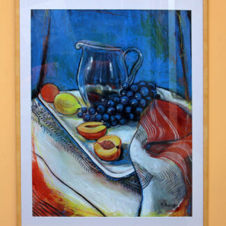 Grapes - Grožđe - Akril i pastel - 65x50cm