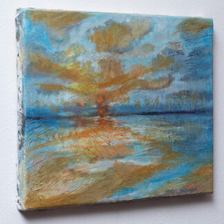 Sunset pasta - Pejzaž - Ulje na platnu - 23.5x30cm