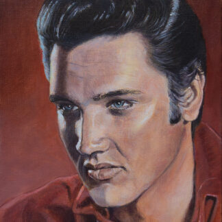 Elvis Presli - Portret - Uramljeno Ulje na platnu - 39x33cm